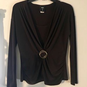 One 4 U Shirt - Brown with Gold Buckle Medium